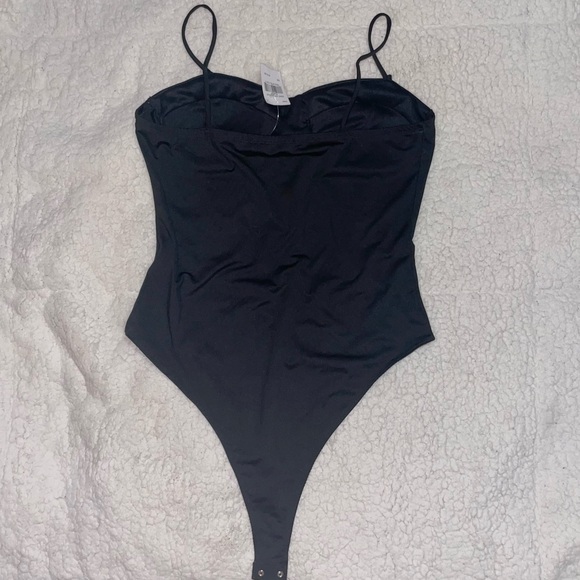 LOVE J Black Bodysuit - Picture 2 of 4